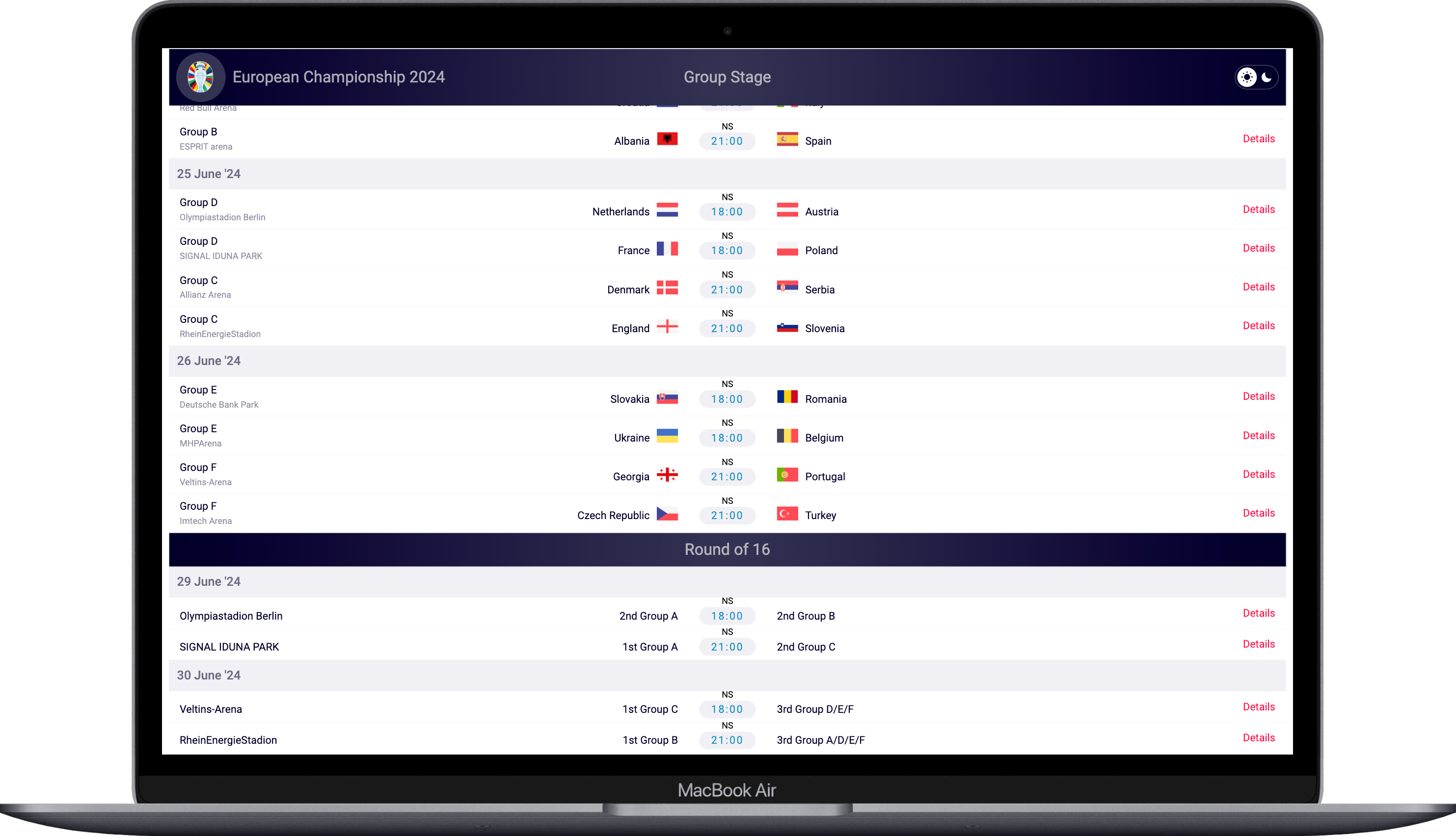 EURO2024 Schedule