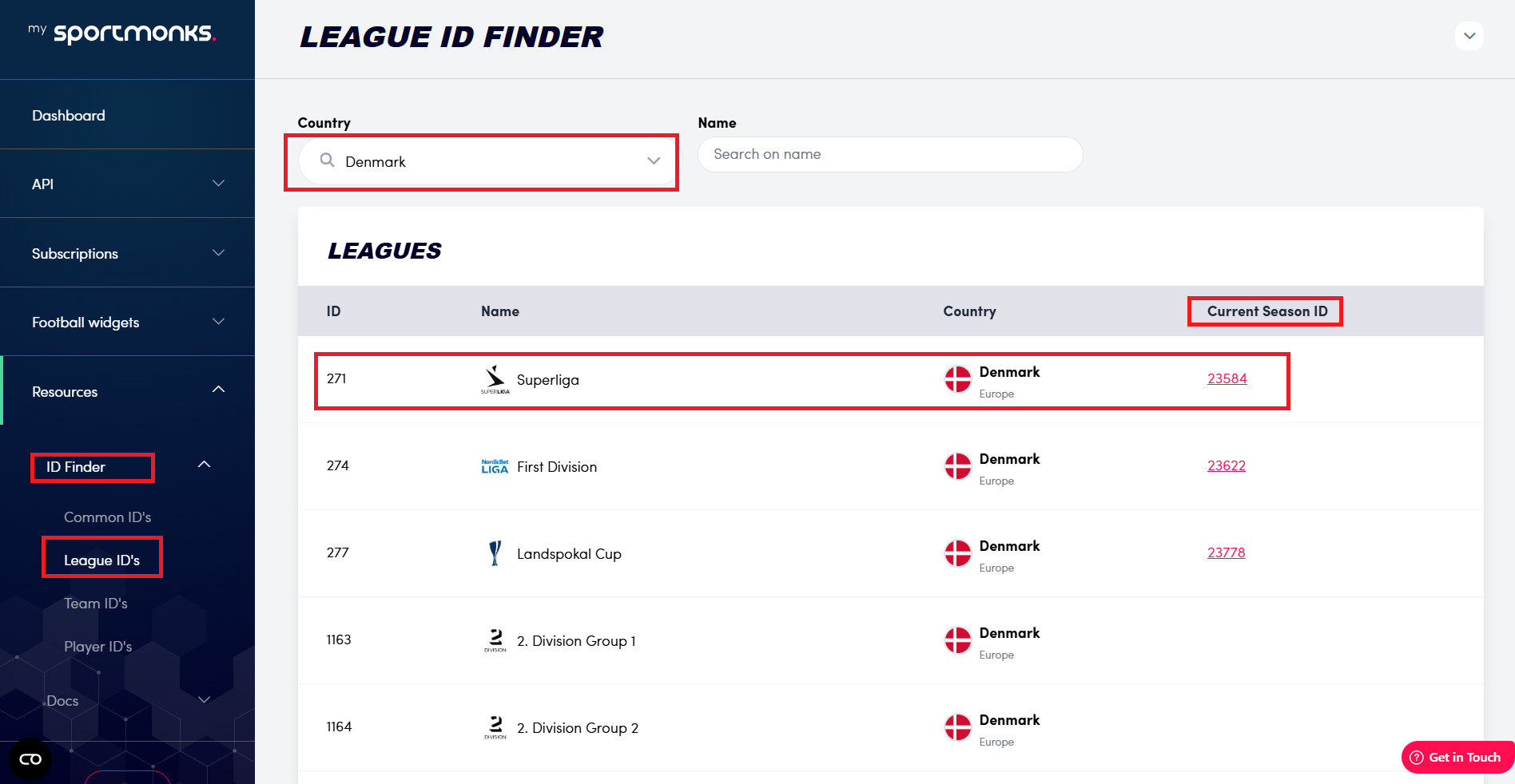 League-ID -Finder